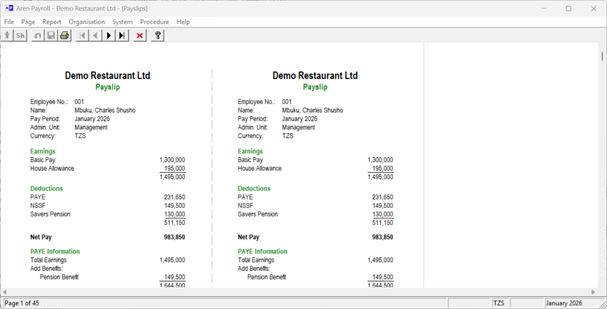 Aren Payroll
